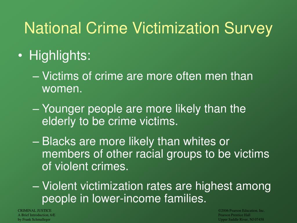 national crime victimization survey race