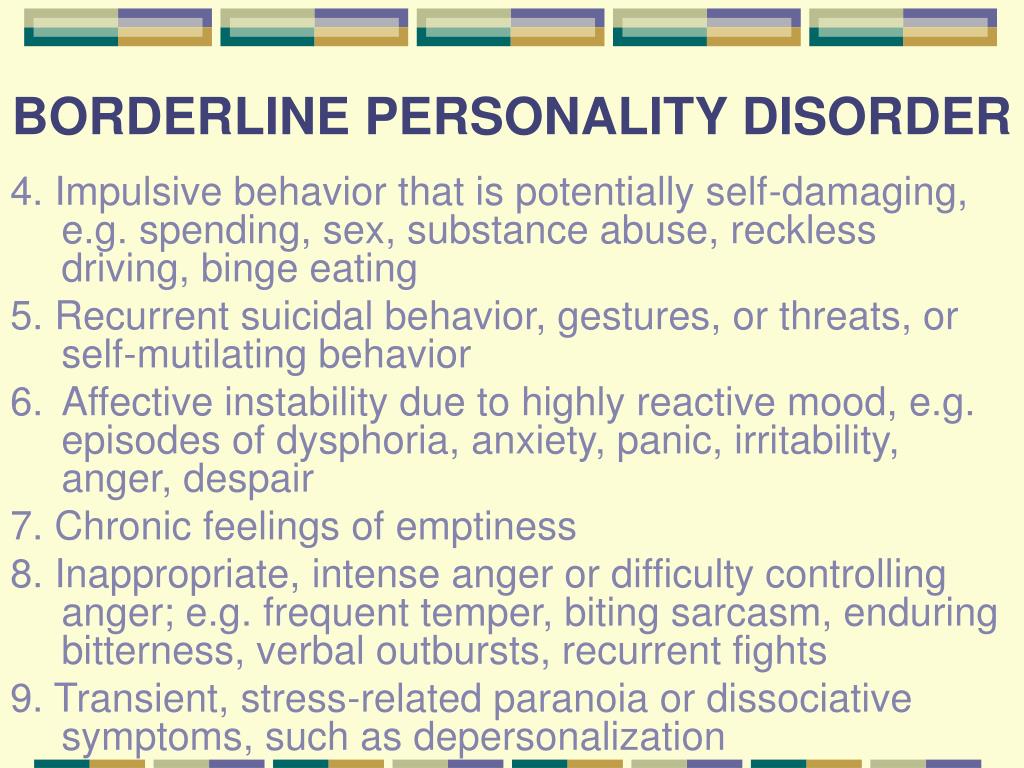 Ppt Personality Disorders Powerpoint Presentation Id