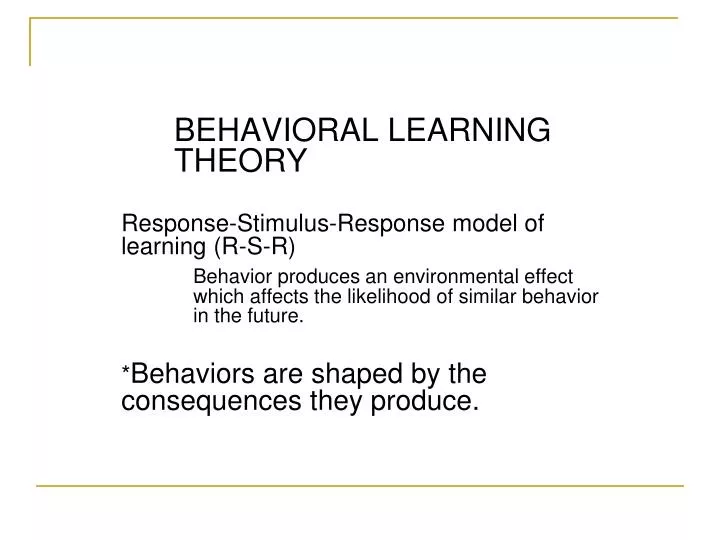 stimulus response theory Psychology resource for all, including psychology theory explanations, practical guides to psychology and online personality tests. stimulus response theory Psychology resource for all, including psychology theory explanations, practical guides to psychology and online personality tests.