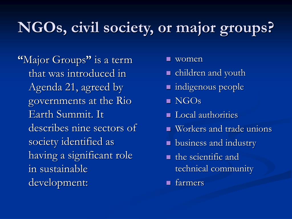 Contribution of Different Groups to the Civil