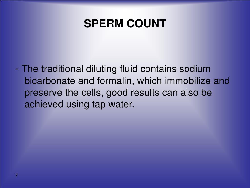 Casually come sperm count slide Remarkable sperm count slide