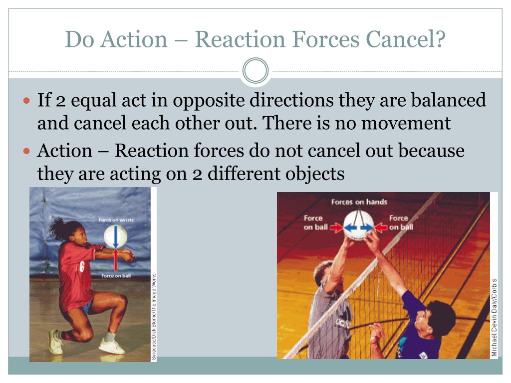 do action and reaction forces act on different objects
