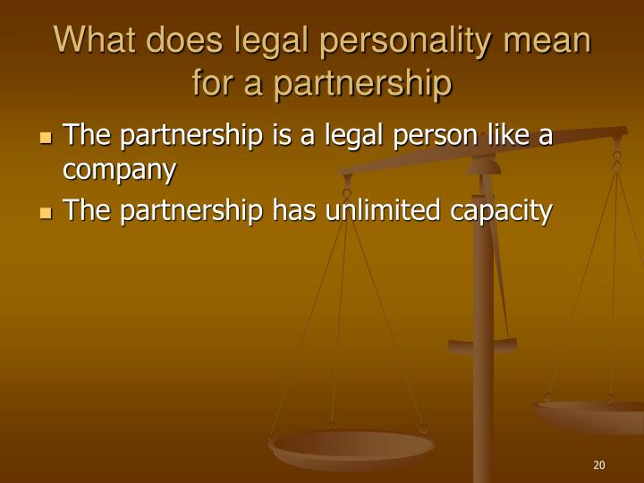 What Does Legal Personality Mean