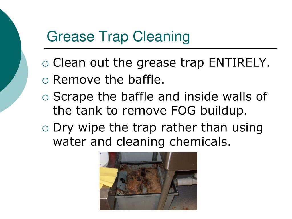 grease trap cleaning fats oils program fog training fse employee baffles clean