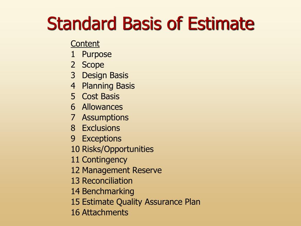 basis-of-estimate-template