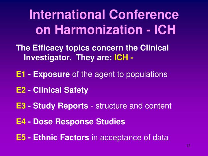 international conference on harmonization international conference on harmonization
