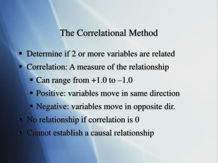 experimental and correlational research methods experimental and correlational research methods