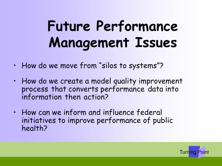 Performance Management Issues