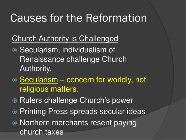 causes of the reformation Causes and consequences of the protestant reformation sascha o becker† steven pfaff‡ university of warwick university of washington jared rubin§ chapman university. causes of the reformation Causes and consequences of the protestant reformation sascha o becker† steven pfaff‡ university of warwick university of washington jared rubin§ chapman university.