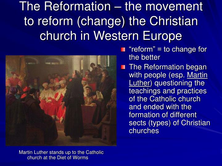 The Reform Of The Western Church