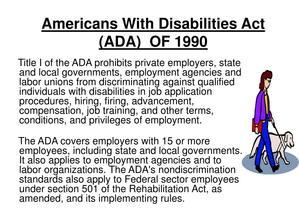 The Disabilities Of The Americans With Disabilities