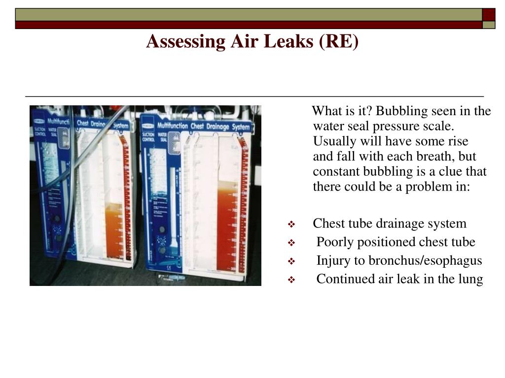 PPT - Chest Tubes: Indication to Removal Chest Tube Care and Monitoring