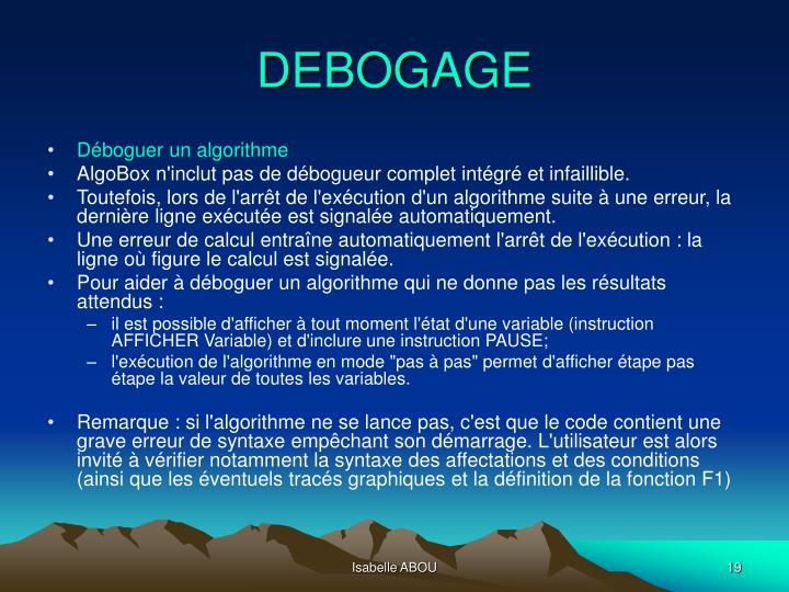 PPT - ALGORITHMIQUE PowerPoint Presentation - ID:503453