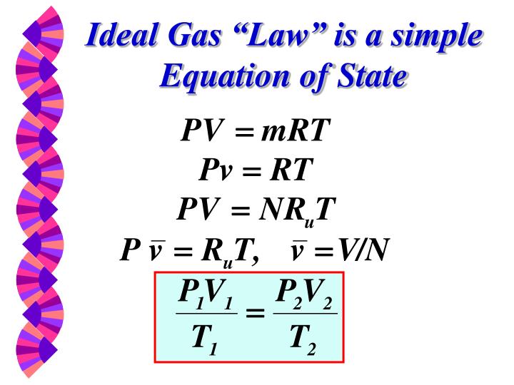 Ppt Thermodynamic Properties Powerpoint Presentation Id 503896 Ideal Gas Law Is A Simple Equation Of State
