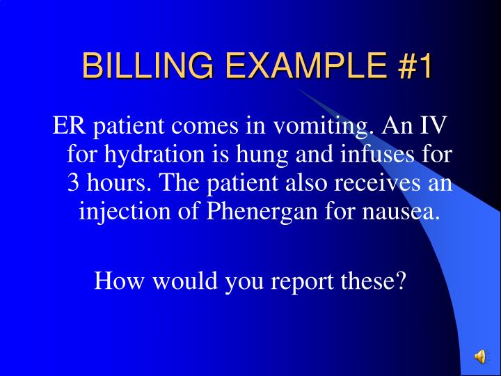 billing for phenergan