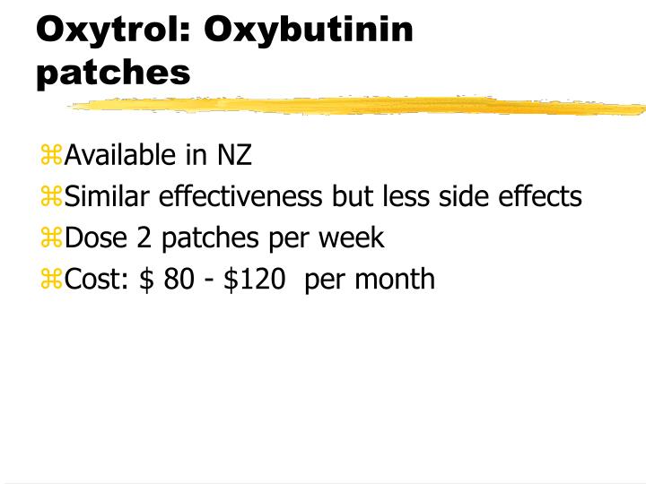 oxytrol patch pharmacies