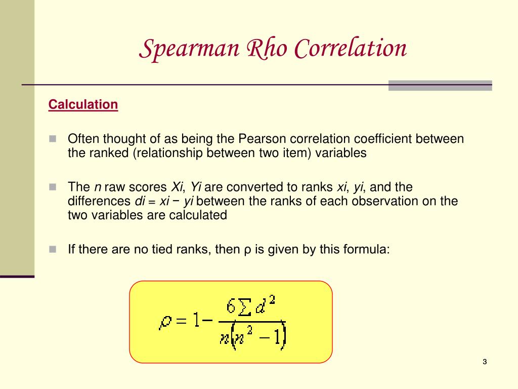 Ppt Spearman Rho Correlation Powerpoint Presentation Id 506101