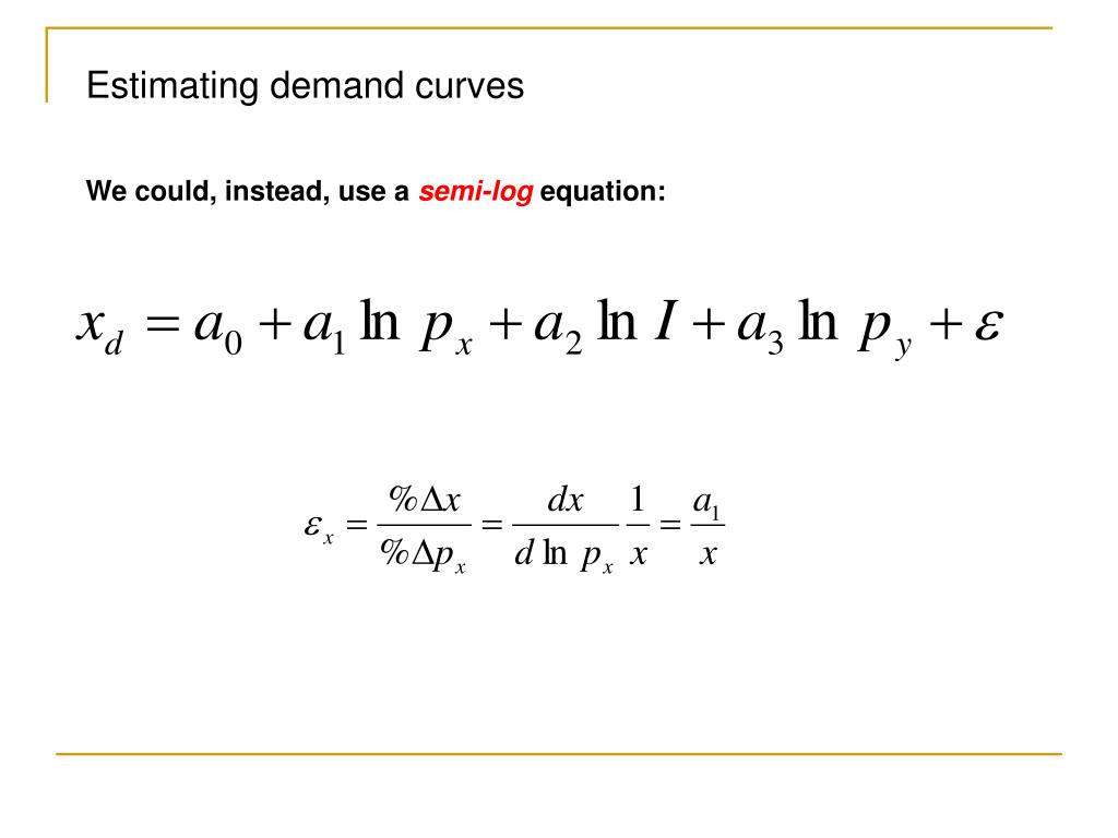 poolvac inc s estimated demand equation poolvac inc s estimated demand equation