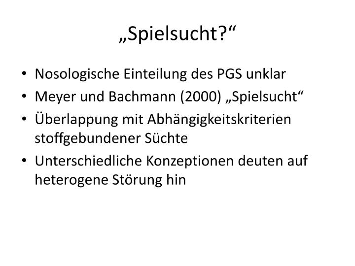Spielsucht Meyer Spielsucht Meyer
