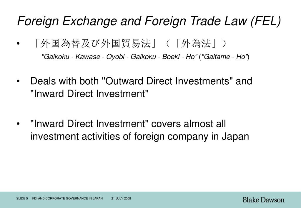 Foreign and exchange