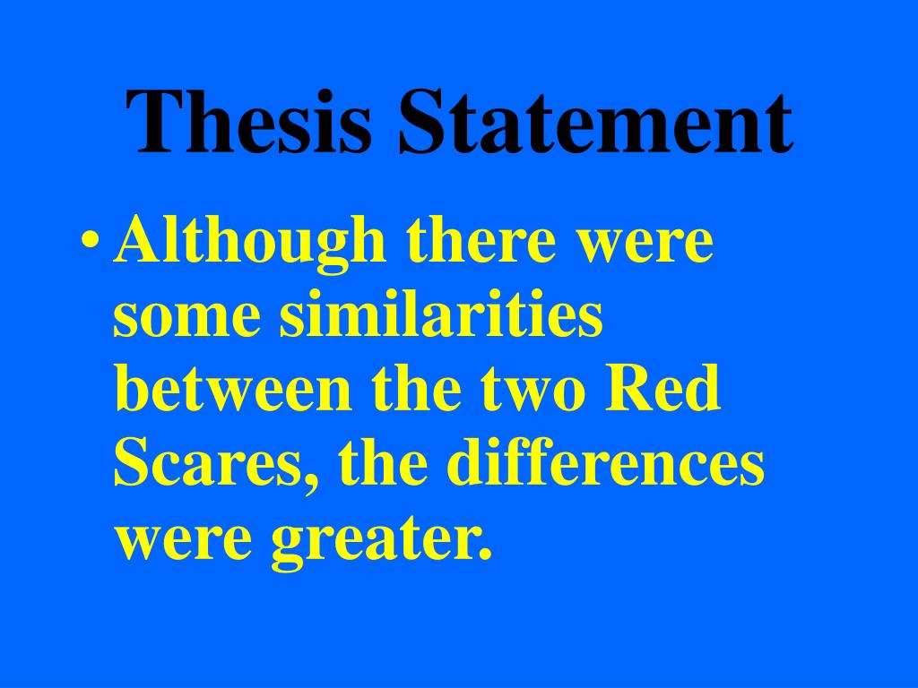 thesis statement powerpoint elementary