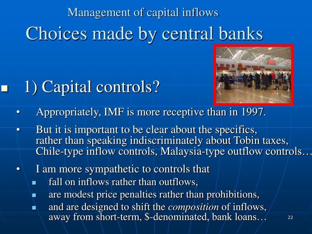 Controls of inflows