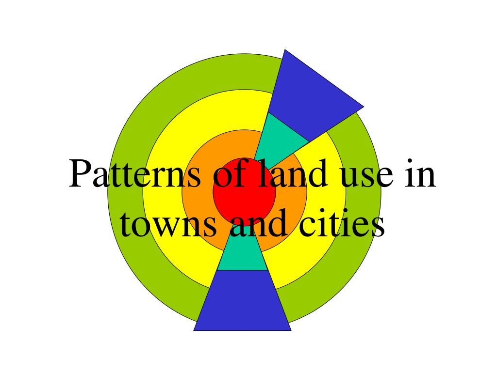 PPT Patterns of land use in towns and cities PowerPoint Presentation