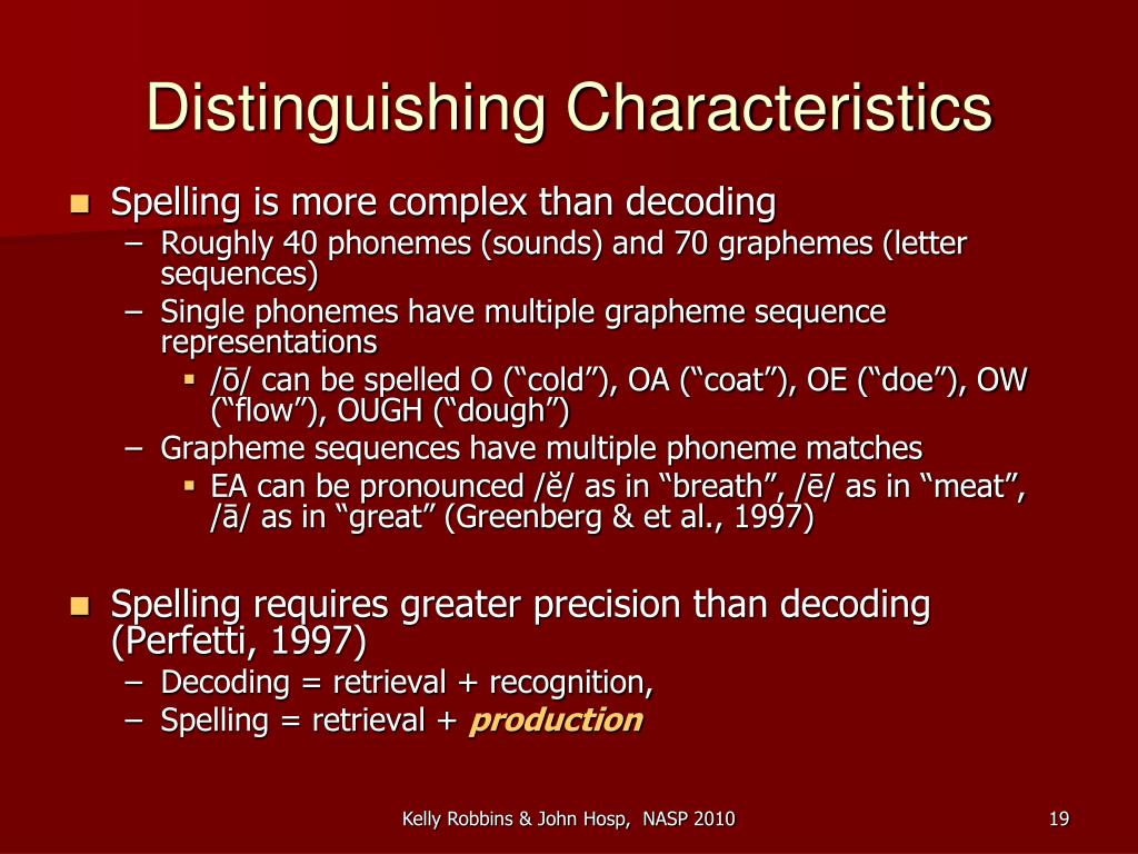 Ppt Strategies For Integrating Decoding And Spelling Instruction Within An Orthographic