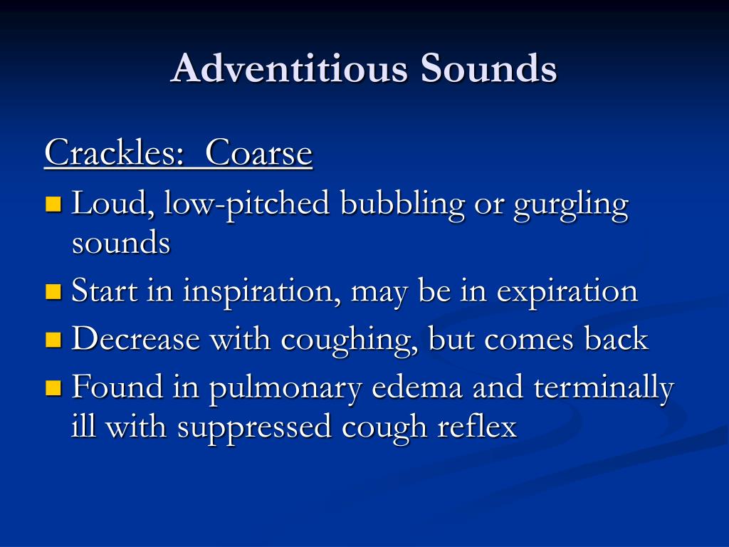 adventitious breath sounds rales adventitious breath sounds rales