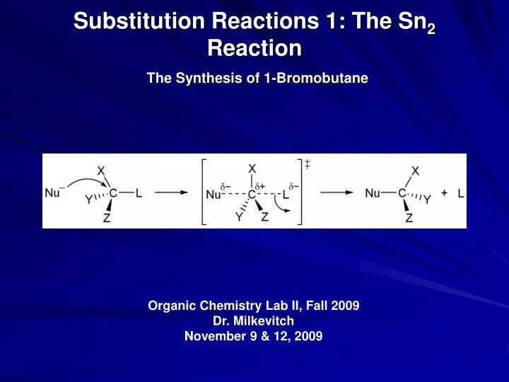 Synthesis of 1 bromobutane