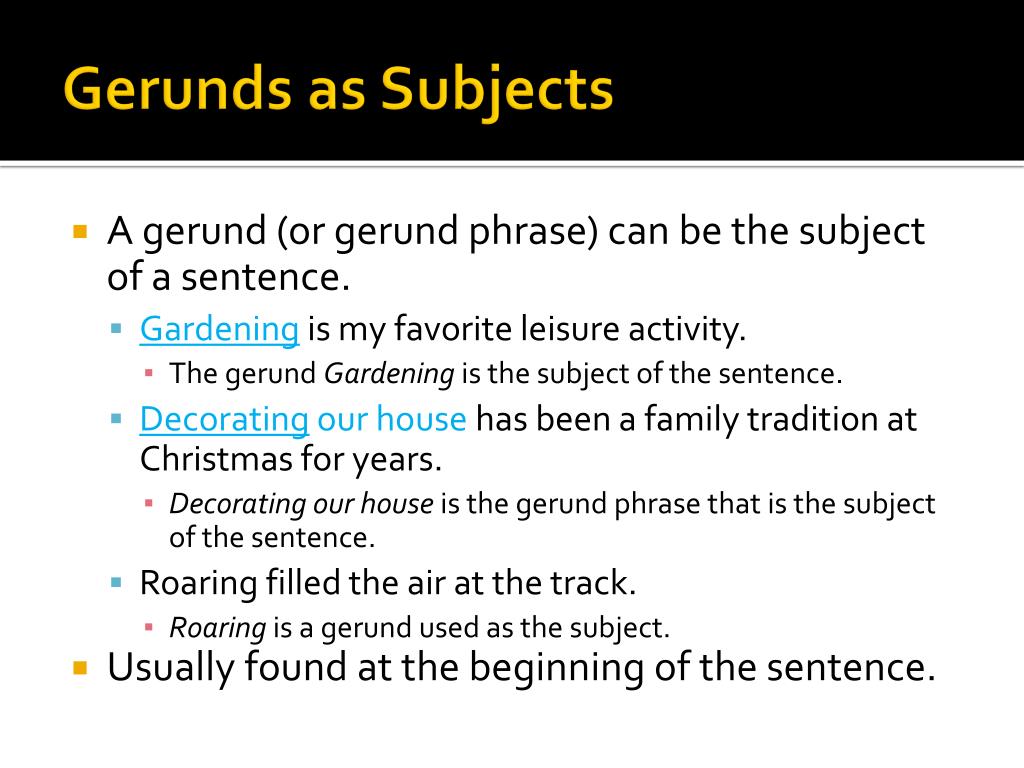 Gerunds As Nouns Worksheets