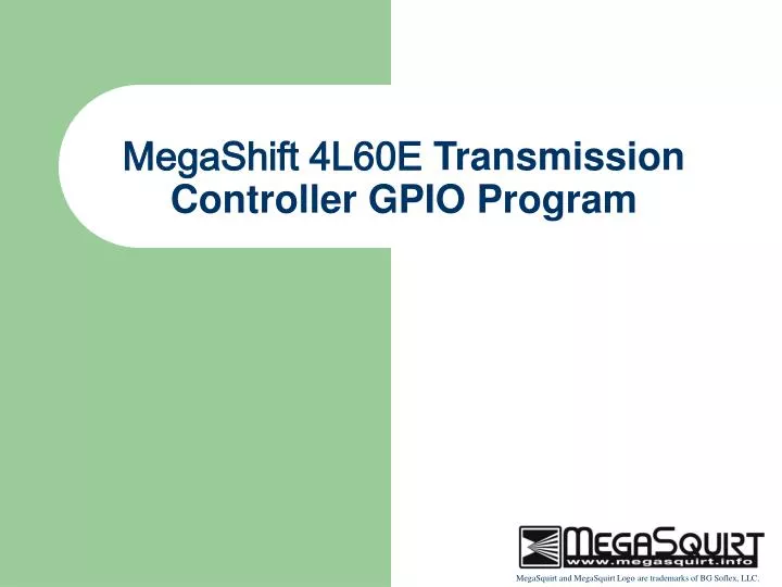 Diagram Megashift 4l60e