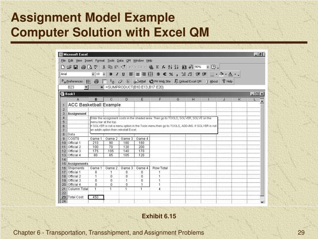 Operations researchtransportation and assignment problem