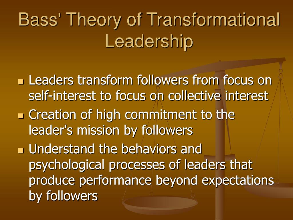 Transformational and Transactional Leadership