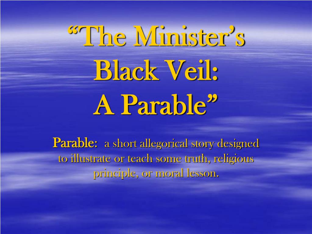 Black critical essay minister veil