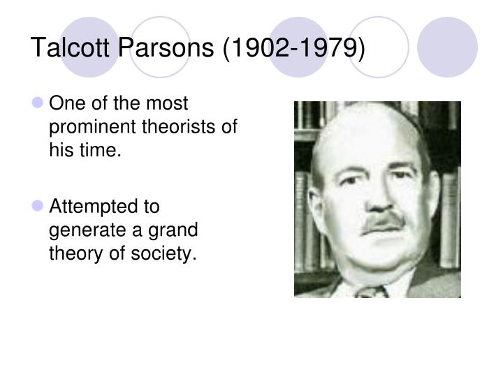 the concept of structural functionalism in talcott parsons grand theory The three main sociological perspectives 1 talcott parsons, and robert merton according to functionalism, society is a system of . the concept of structural functionalism in talcott parsons grand theory The three main sociological perspectives 1 talcott parsons, and robert merton according to functionalism, society is a system of .