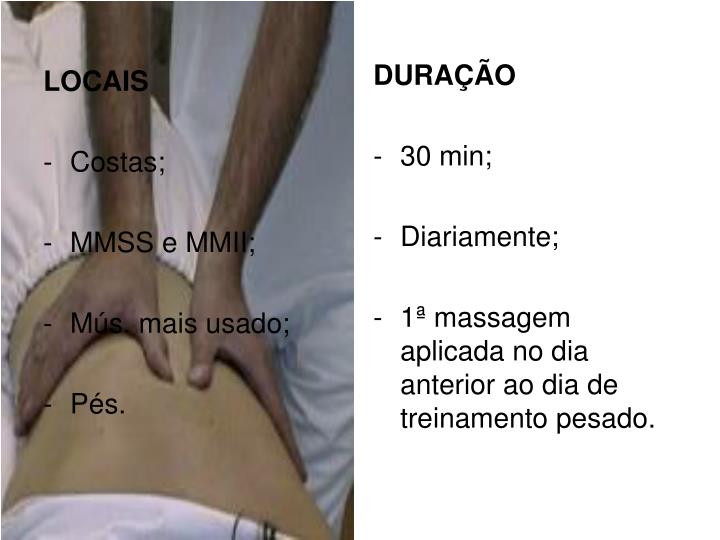 Operações em diâmetro o membro