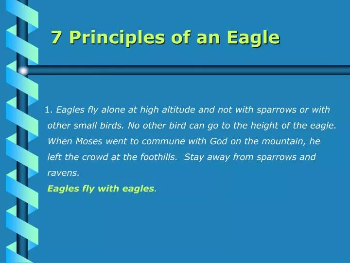 7 Principles Of An Eagle Free Free Download Programs