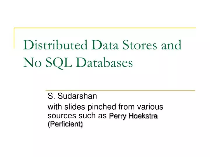 Auto Parts Stores Database Definition