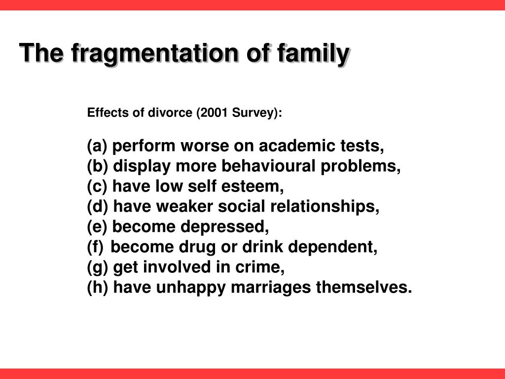 family fragmentation Research on marriage and the family in the united states demonstrates that conservatively estimated that family fragmentation in the united states cost. family fragmentation Research on marriage and the family in the united states demonstrates that conservatively estimated that family fragmentation in the united states cost.