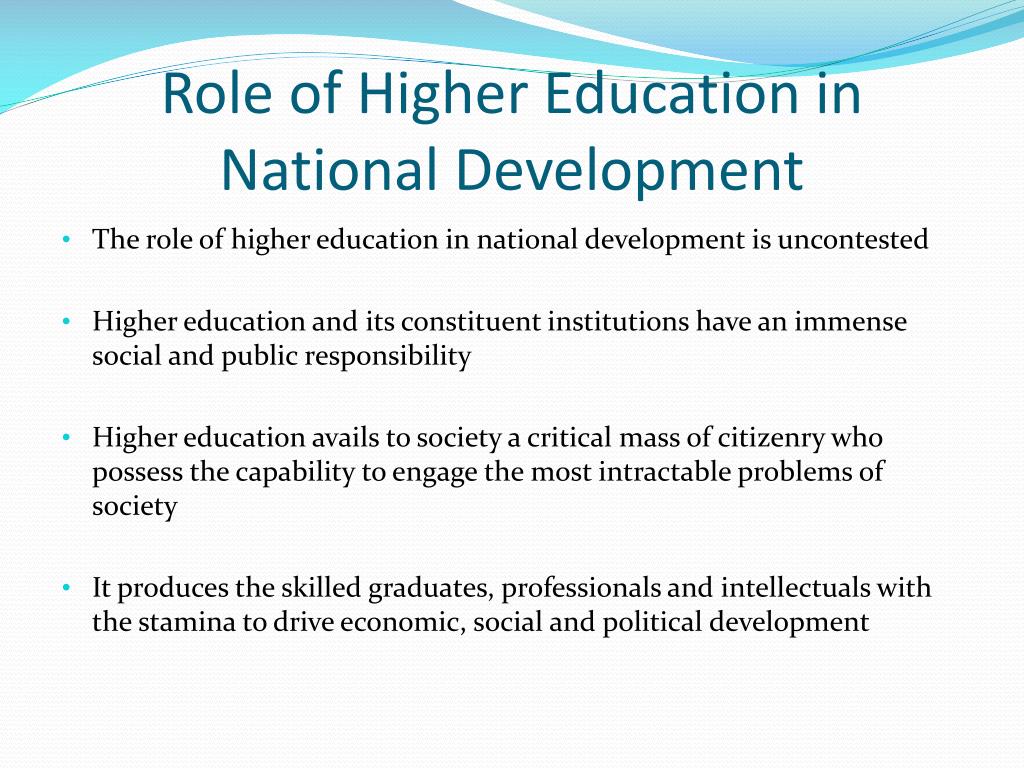 The Impact of Education on National Development