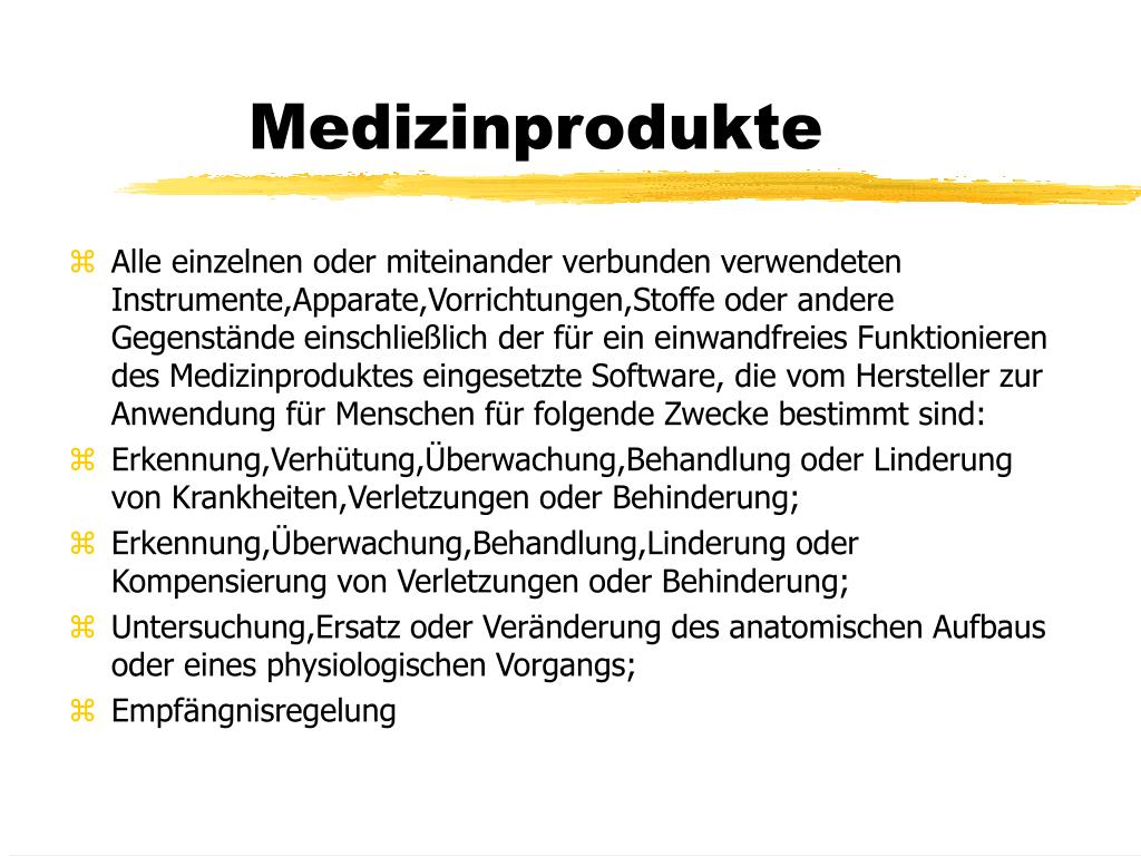 PPT  Das Medizinproduktegesetz PowerPoint Presentation  ID584572
