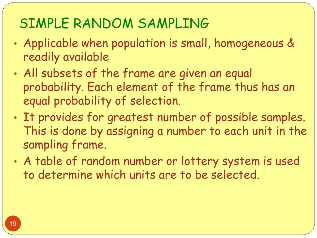 simple random sampling in research simple random sampling in research