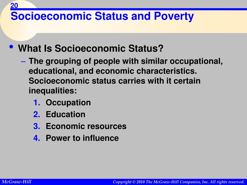 socioeconomic status