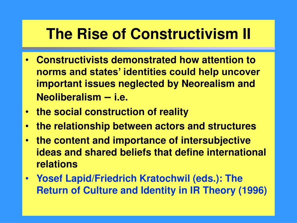 Social Constructionism Identity and the Concept of