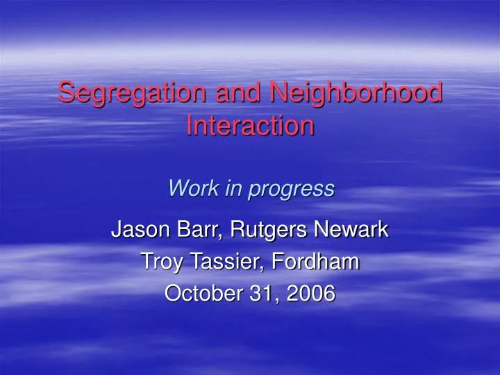 the schelling segregation model essay the schelling segregation model essay