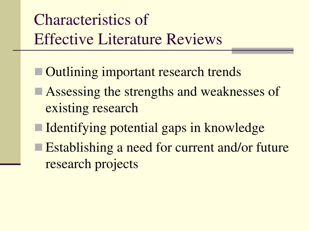 literature review weaknesses