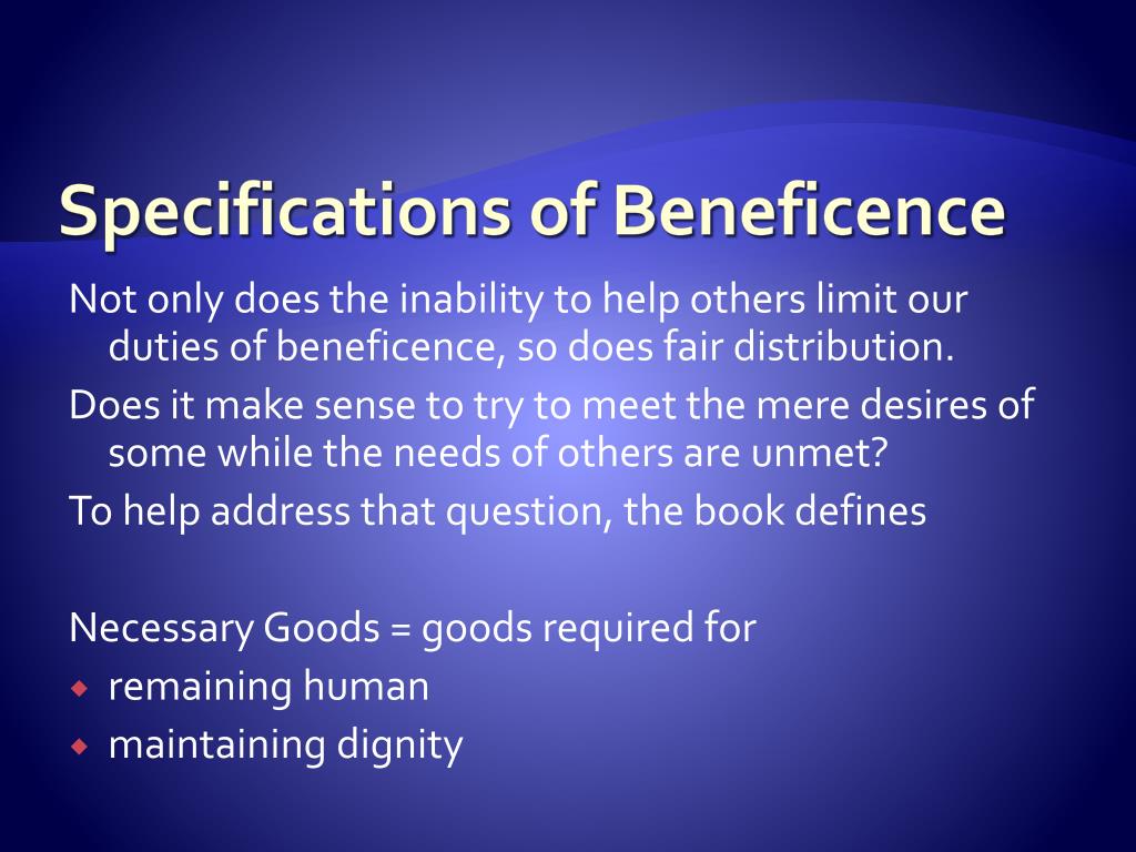 principle of beneficence