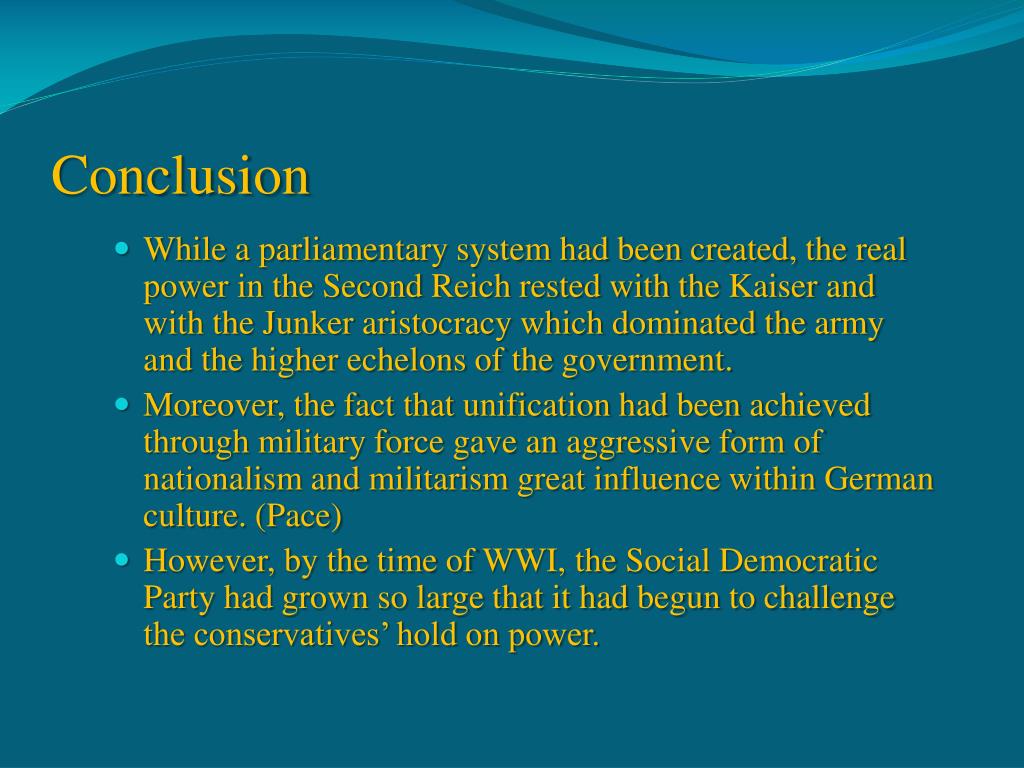 Conclusion Deutsch