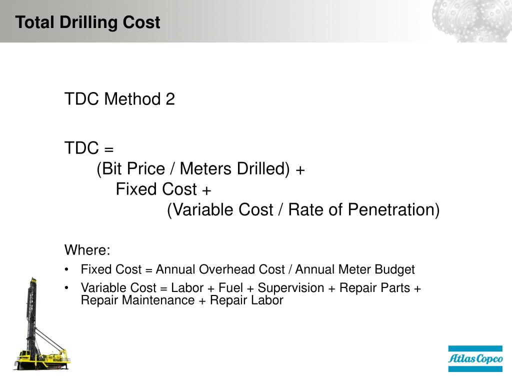 PPT Total Drilling Cost PowerPoint Presentation ID628703
